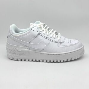 Nike Air Force 1 Womens AF1 Shadow Triple White Shoes Sz 9.5 New CI0919-100